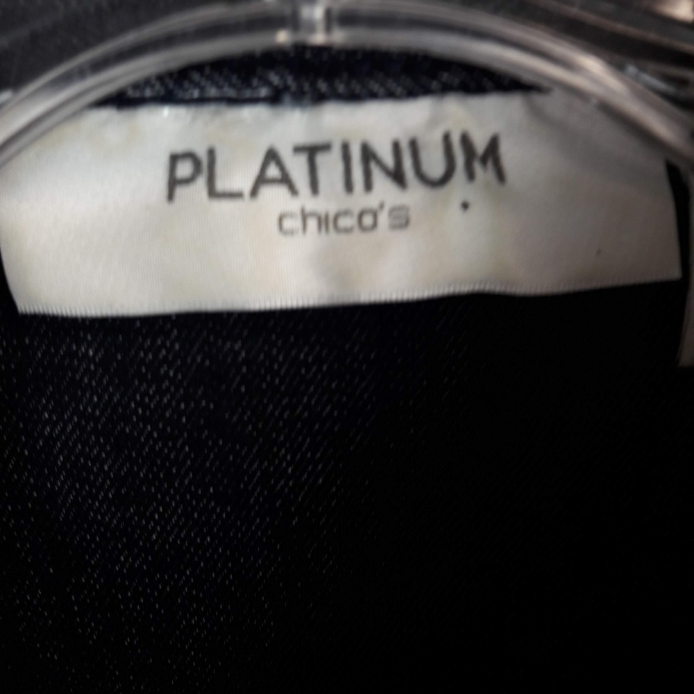 Platinum Chicos Black Denim Sequin Jacket Pearlly - Picture 3 of 4